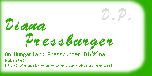 diana pressburger business card